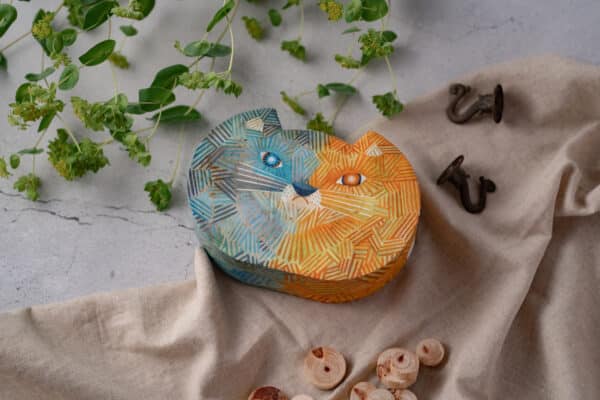 猫の形をしたグルテンフリークッキーボックス